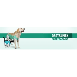 OPATRUNEK POOPERACYJNY XXS MIX KOLORÓW (FARTUCH POOPERACYJNY) KOT, PIES, FRETKA, KRÓLIK