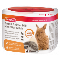 Beaphar SMALL ANIMAL MILK 200g zredukowana laktoza - mleko w proszku dla królików,gryzoni i jeży 200g