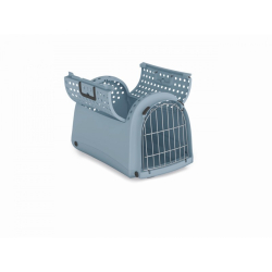 IM-8055R Linus Cabrio ,transporter,dla psa/kota/królika,błękitno szary,50x32x34,5